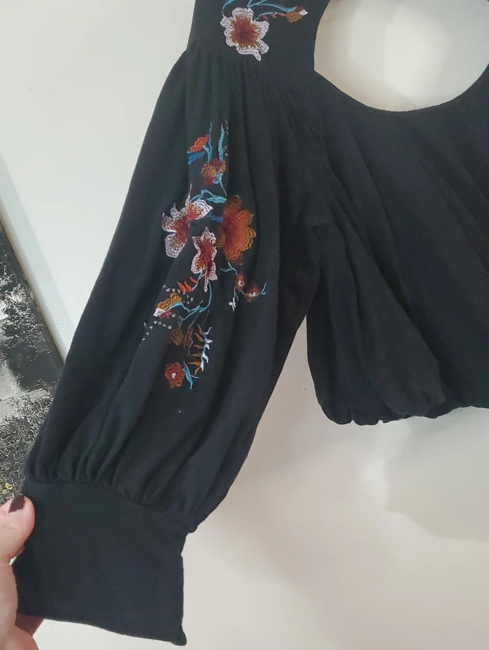 Free People black peasant